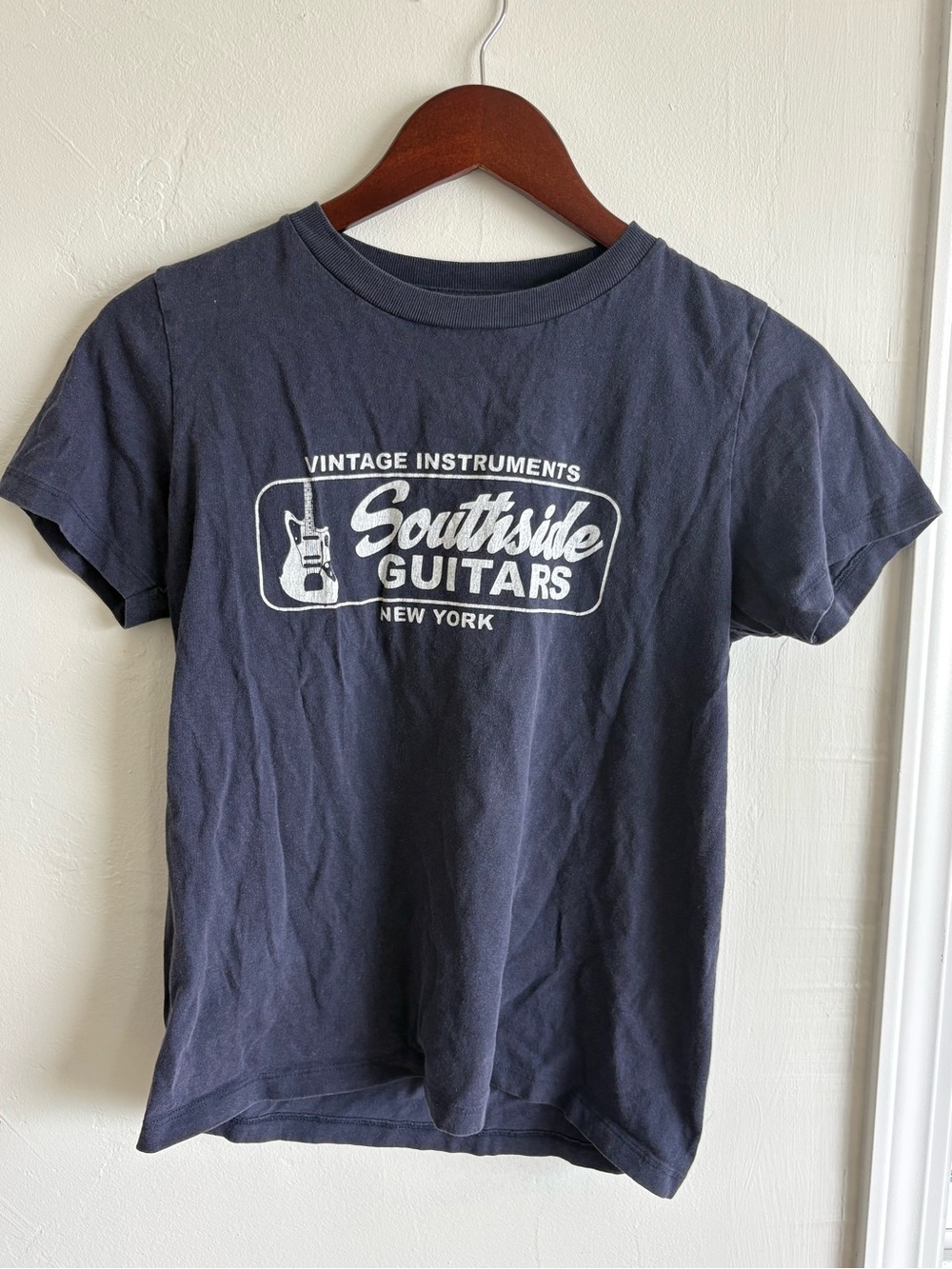 Brandy Melville Navy Graphic Southside Guitars Tee